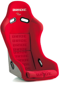 BRIDE フルバケットシート赤(背面保護あり)